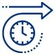 clock with arrows moving forward