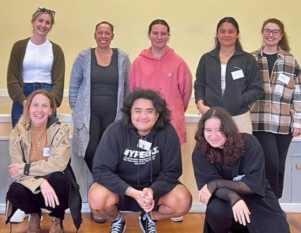 Pillars staff and young people